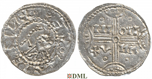 Денарий, Германия, Нижняя Лотарингия, Gf. Hermann (1020-1051), м.д. Emden, Imitation (Подражание)
