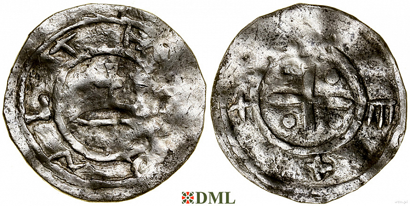 Денарий, Польша, Mieszko II (1013-1025)