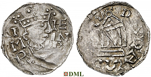 Денарий, Германия, Бавария, Heinrich III (1039-1056), м.д. Regensburg, Hahn 1976, 48A