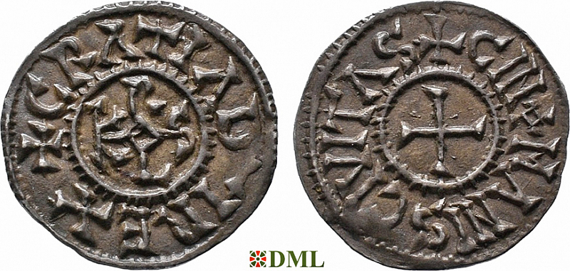 Денье, Каролинги, Charles le Chauve (840-877), м.д. Le Mans, Depeyrot 559
