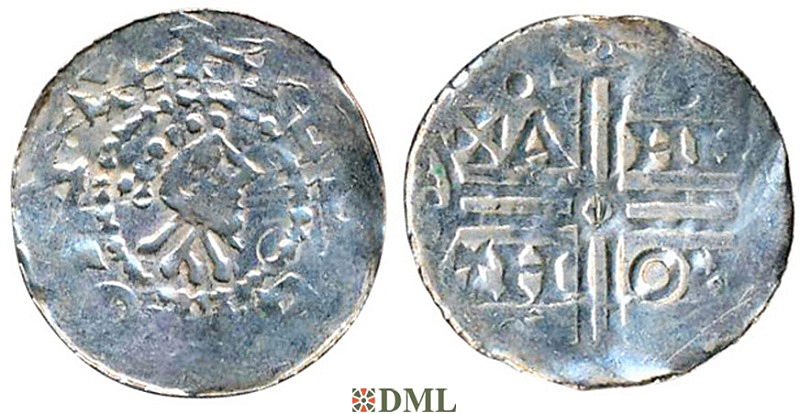 Денарий, Германия, Нижняя Лотарингия, Gf. Hermann (1020-1051), м.д. Emden