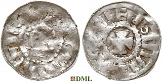 Денарий, Германия, Саксония, Anonymous bishop, м.д. Magdeburg, Dbg. 1330