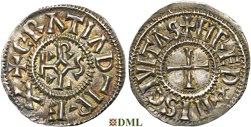 Денье, Каролинги, Charles le Chauve (840-877), м.д. Rennes, Depeyrot 856