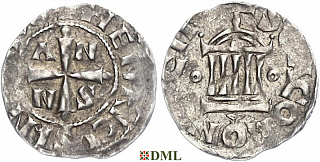 Денарий, Германия, Нижняя Лотарингия, Anno II (1056-1075), м.д. Koln, Dbg. 391