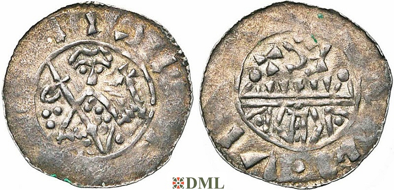 Денарий, Германия, Нижняя Лотарингия, Gf. Floris I (1049-1061), м.д. Leiden, Ilisch 2000 12.5