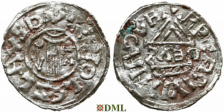 Денарий, Чехия, Boleslav II (972/973-999), м.д. Prague, Šmerda 1996, 42a