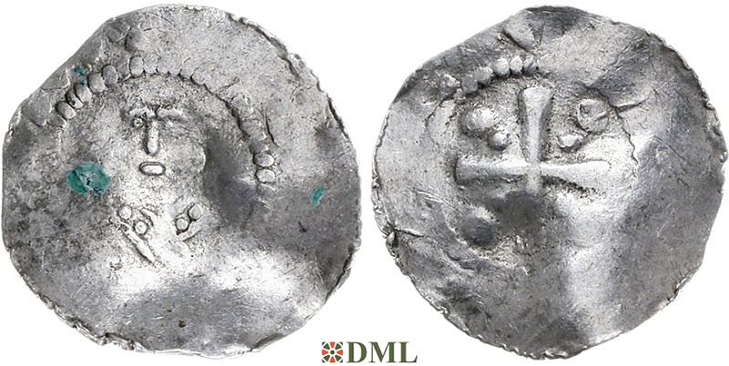 Обол, Германия, Франкония, Willigis (975-1011), м.д. Mainz, Dbg. 802