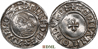 Денарий, Англия, Æthelred II (978-1016), м.д. London, монетарий Godman, North 777