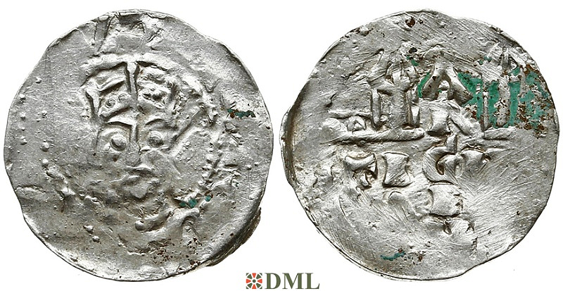 Денарий, Германия, Швабия, Heinrich II (1002-1024), м.д. Strassburg, Dbg. 920