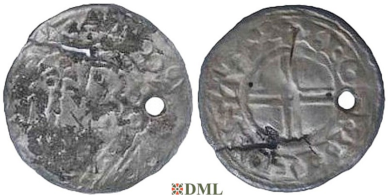 Денарий, Англия, Cnut (1016-1035), м.д. 	Stamford, монетарий Leofwine