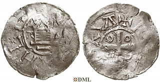 Денарий, Германия, Саксония, Нижняя Саксония, Otto III (983-1002), type OAP