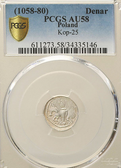 Денарий, Польша, Bolesław II (1058-1080)