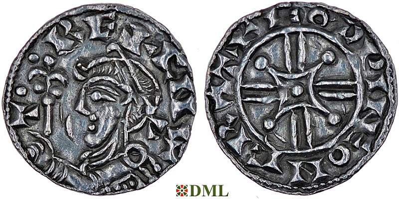 Денарий, Англия, Harthaknut (1035-1042), м.д. Cambridge, монетарий Godwine, North 799