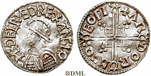 Денарий, Англия, Æthelred II (978-1016), м.д. York, монетарий Arnthor, North 775