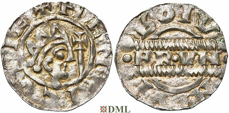 Денарий, Германия, Нижняя Лотарингия, Bruno III (1050-1057), м.д. Leeuwarden, Ilisch 2000, 21.14