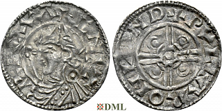 Денарий, Англия, Cnut (1016-1035), м.д. London, монетарий Wulgar, North 787