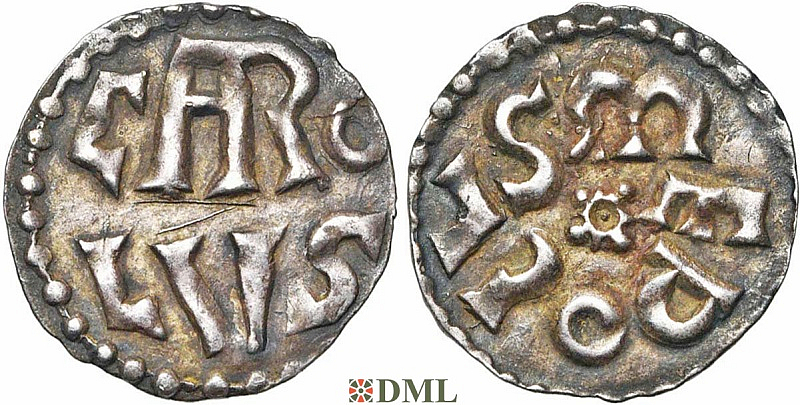 Денарий, Каролинги, Charlemagne (768-814), м.д. Melle