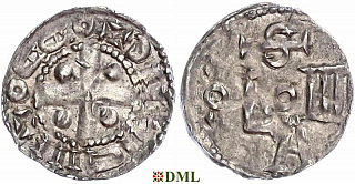 Денарий, Германия, Саксония, Anonymous bishop, м.д. Soest, Dbg. 