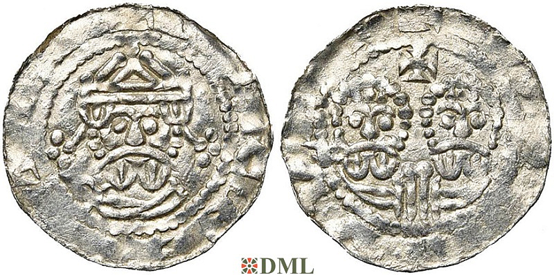 Денарий, Германия, Нижняя Лотарингия, Gf. Egbert II (1068-1090), м.д. Bolsward