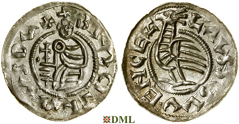 Денарий, Чехия, Богемия, Břetislav I (1034-1055), Šmerda 1996, 148a