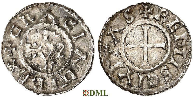 Денье, Каролинги, Charles le Chauve (840-877), м.д. Reims, Depeyrot 834