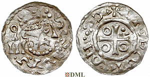 Денарий, Германия, Бавария, Heinrich II (1002-1024), м.д. Salzburg, Hahn 1976, 94E.3