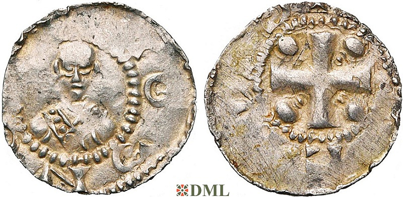 Денарий, Германия, Франкония, EB. Willigis (975-1011), м.д. Mainz, Dbg. 802