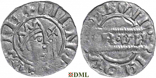Денарий, Германия, Нижняя Лотарингия, Bruno III (1050-1057), м.д. Leeuwarden, Ilisch 2000, 21.14