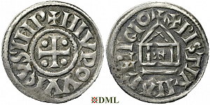 Денье, Каролинги, Louis le Pieux (814-840), Unknown mints, Depeyrot 1179