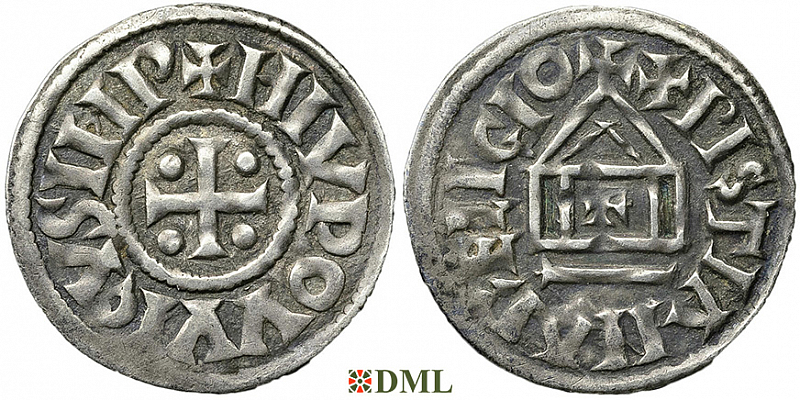Денье, Каролинги, Louis le Pieux (814-840), Unknown mints, Depeyrot 1179