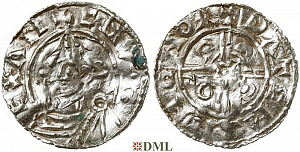 Денарий, Англия, Cnut (1016-1035), м.д. Norwich, монетарий Wateman, North 787