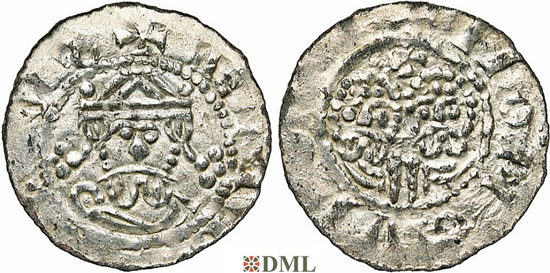 Денарий, Германия, Нижняя Лотарингия, Egbert II (1068-1090), м.д. Friesland (unknown mints), Ilisch 2000, -