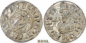 Денарий, Чехия, Богемия, Jaromir (1003-1034), м.д. Prague,  Šmerda 1996, 116a