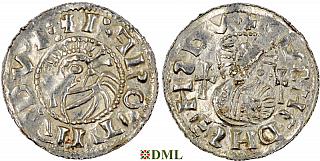 Денарий, Чехия, Богемия, Jaromir (1003-1034), м.д. Prague,  Šmerda 1996, 116a