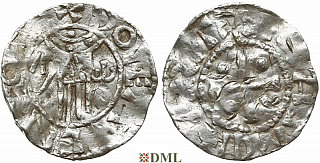 Денарий, Германия, Нижняя Лотарингия, Adela (996-1021), м.д. Hamaland, Ilisch 2000, 2.1