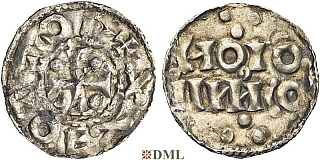 Денарий, Германия, Нижняя Лотарингия, Otto I (936-962), м.д. Huy, Ilisch 2014, 33.2
