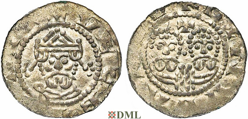 Денарий, Германия, Нижняя Лотарингия, Gf. Egbert II (1068-1090), м.д. Leeuwarden, Ilisch 2000 22.10