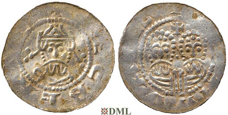 Денарий, Германия, Нижняя Лотарингия, Gf. Egbert II (1068-1090), м.д. Leeuwarden, Ilisch 2000 22.10