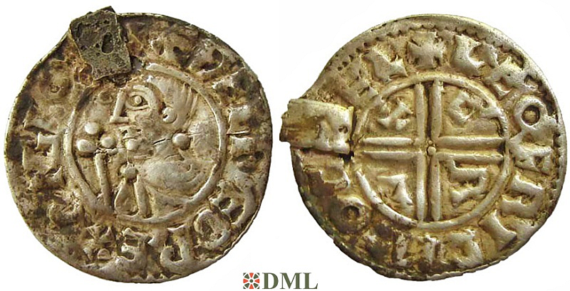 Денарий, Англия, Æthelred II (978-1016), м.д. Ilchester, монетарий Leofric, North 770