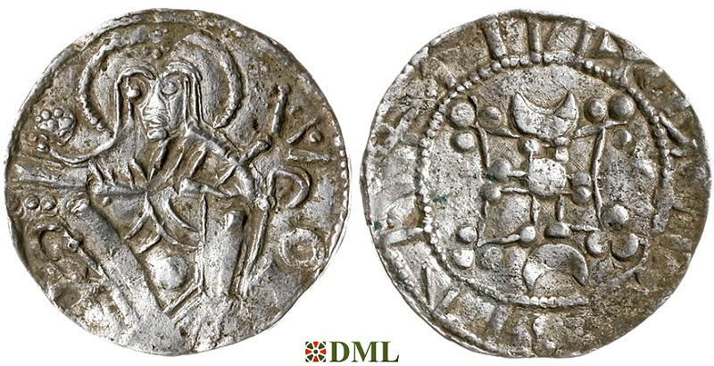 Денарий, Дания, Sven Estridsen (1047-1075), м.д. Lund, Hbg. 31
