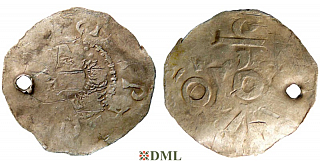 Денарий, Германия, Нижняя Лотарингия, Konrad II (1024-1039), м.д. Tiel, Ilisch 2000, 8.23