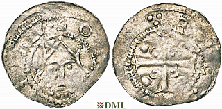 Денарий, Германия, Нижняя Лотарингия, Heinrich III (1036-1056) или Heinrich IV (1056-1106), м.д. Tiel, Ilisch 2000, 9.3