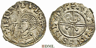 Денарий, Англия, Harthaknut (1035-1042), м.д. London, монетарий Aelfwine, North 811