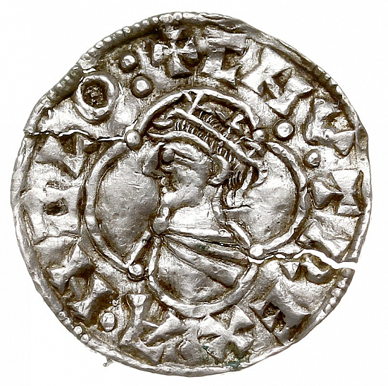Денарий, Англия, Knut (1016-1035), м.д. Norwich, монетарий ?, North 781