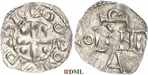 Денарий, Германия, Саксония, Anonymous bishop, м.д. Soest, Dbg. 