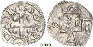 Денарий, Германия, Саксония, Anonymous bishop, м.д. Soest, Dbg. 