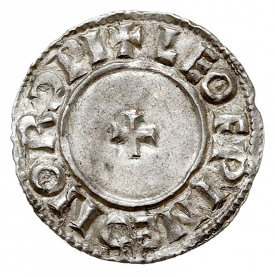 Денарий, Англия, Æthelred II (978-1016), м.д. Norwich, монетарий Leofwine, North 777