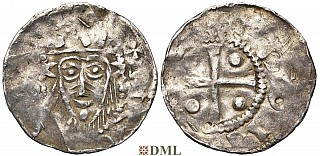 Денарий, Германия, Нижняя Лотарингия, Konrad II (1024-1039), м.д. Deventer, Ilisch 2000, 1.11