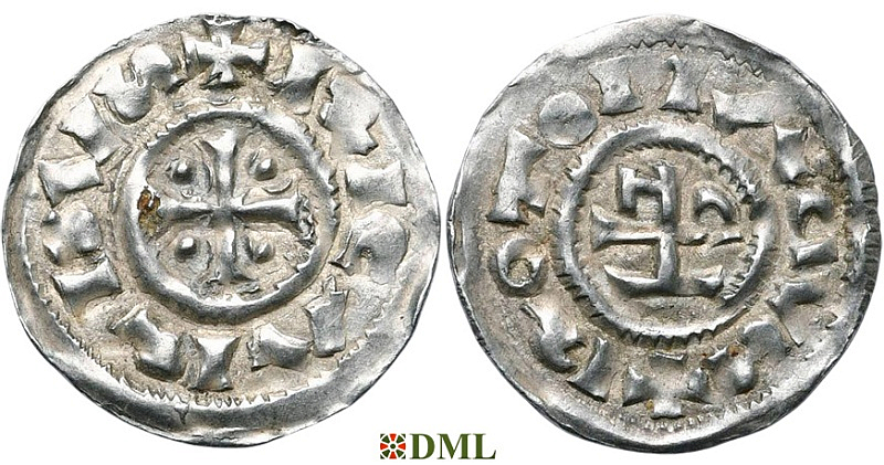Денье, Франция, Нормандия, Richard I (943-996), м.д. Rouen, Duplessy 18