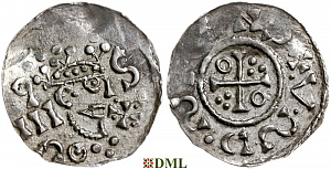 Денарий, Германия, Бавария, Heinrich II (1002-1024), м.д. Salzburg, Hahn 1976, 94D.3
